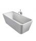 Freestanding bathtub, Ideal Standard Tonic 2 collection art.E3981, in white finish acrylic, size 180x80 cm. The tank is equipped