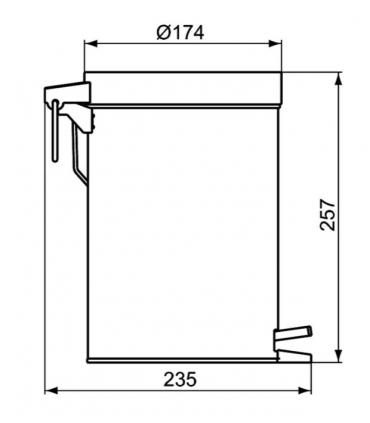 Ideal Standard Iom A9104 3 Lt Waste Bin