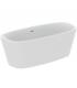 Ideal Standard freestanding bathtub Dea series 190x90 art.K8722 in matt white acrylic. The tank is suitable for freestanding ins