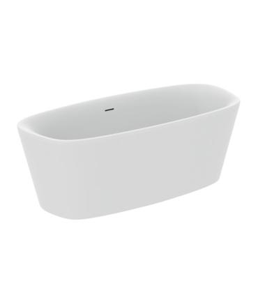 Ideal Standard freestanding bathtub Dea series 190x90 art.K8722 in matt white acrylic. The tank is suitable for freestanding ins