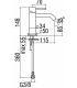 Miscelatore bocca alta lavabo Nobili serie Acquerelli senza scarico