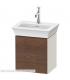 Duravit wall-hung vanity unit, White Tulip 4240L series, with American Walnut door