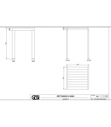 Sgabello bagno Gessi Rettangolo 20981