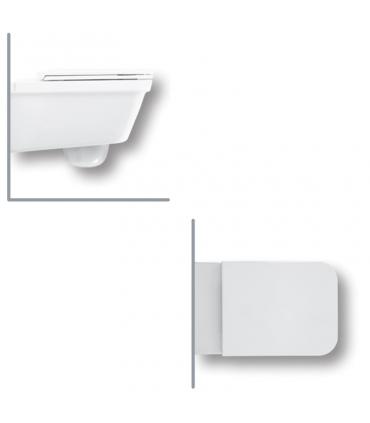 Wall hung toilet hidden screws HATRIA collection Erika pro Q