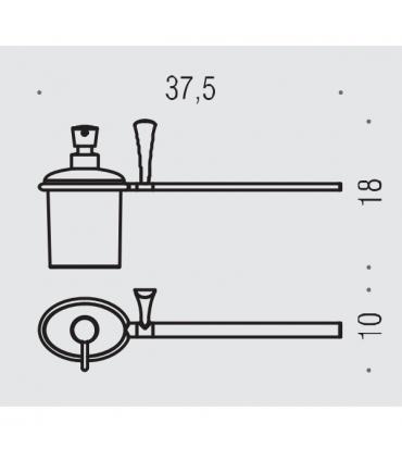 Porta salviette con dispenser Colombo serie land b2874 cromo.