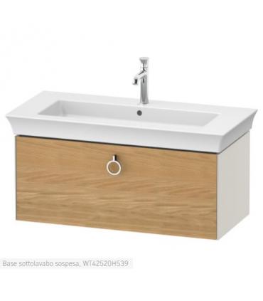 Duravit wall-hung vanity unit, White Tulip 4252 series with Natural Oak front