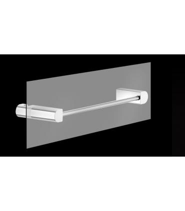 Linear towel holder Gessi Rilievo collection for glass