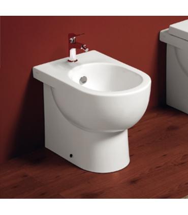 Single hole bidet back to wall floor standing, Simas E-Line