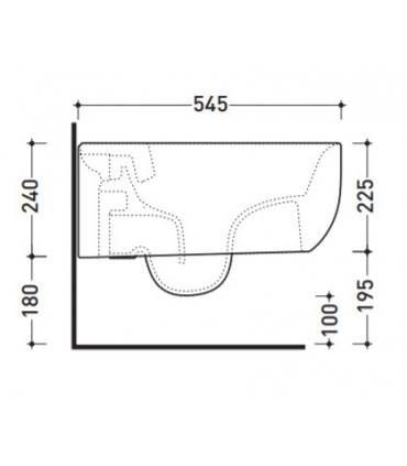 Wc sospeso Ceramica Flaminia Fluo FU118G