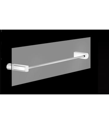 Linear towel holder Gessi Rilievo collection for glass