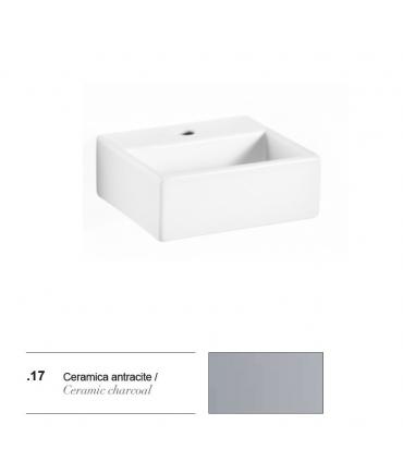 Lineabeta Quarelo 53706 lavabo a parete 32x28 cm, grigio opaco