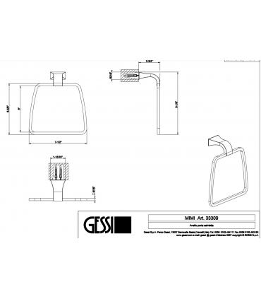 Porta salviette ad anello Gessi Mimi 33309