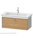 Duravit wall-hung vanity unit, White Tulip 4252 series with Natural Oak front