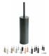 Porta brosse de toilette sur le sol or sur le mur Inda My Love brosse noir remplacement inclus