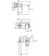 Parte esterna per miscelatore lavabo a parete Ideal Standard Ceramix New logo vecchio