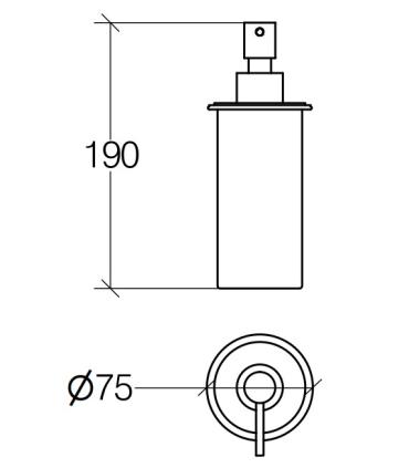 Lineabeta Soap Dispenser Series Two Thousand Art.55006