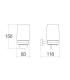 Lineabeta wall mounted soap dispenser Dado 61216 series