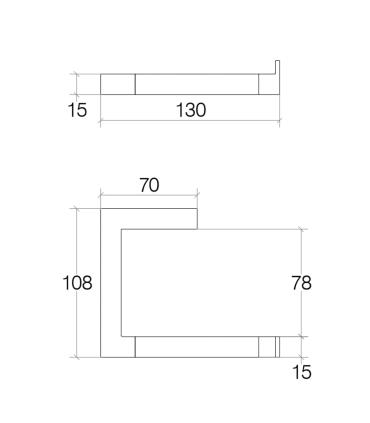 Lineabeta Toilet Roll Holder Grela Series Art.51701 In Stainless Steel