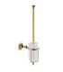 Wall Mounted Toilet Brush Holder, Lineabeta, Venessia 52906 Series, Brass