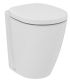 Wc a mur 6 cm plus haut, avec abattant Ideal Standard connect blanc