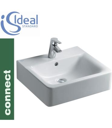 Ideal standard connect cube e7138 lavabo sur le mur/support 50x46 cm.