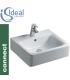 Ideal standard connect cube e7138 lavabo a parete/appoggio 50x46 cm.