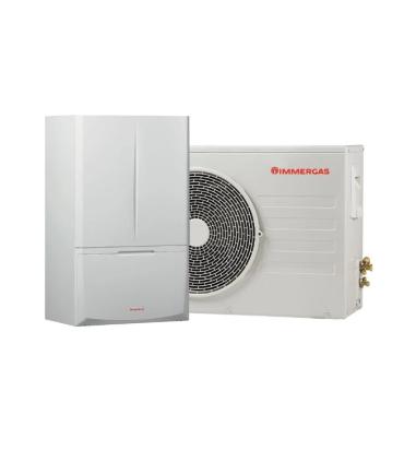 Pompa di calore aria-acqua monofase Immergas MAGIS PRO V2 R32 con unità motocondensante e modulo idronico 3.030608