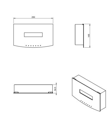 Porta fazzoletti Cosmic Kubic 369402 cromo