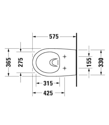 Rimless Duravit Suspended Wc Architec series