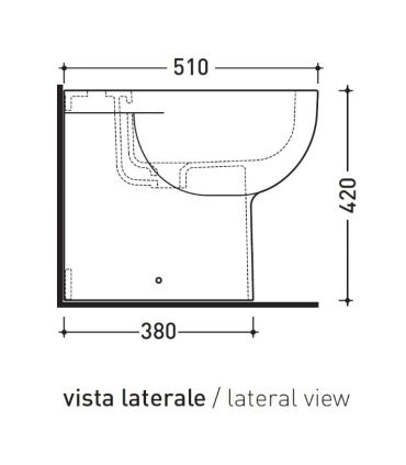 Bidet filoparete monoforo Flaminia Quick QK217