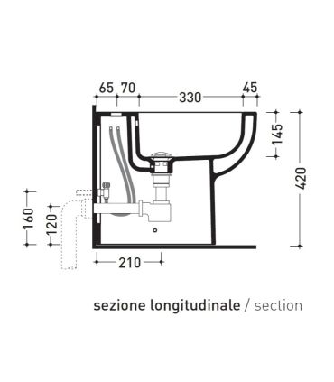 Bidet filoparete monoforo Flaminia Quick QK217