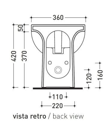 Bidet filoparete monoforo Flaminia Quick QK217