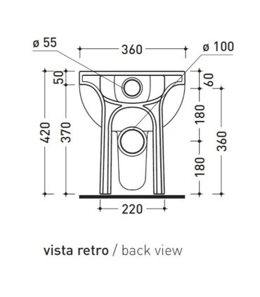 Wc filoparete Flaminia Quick QK117