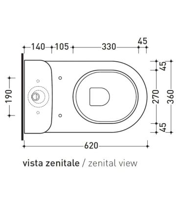 Close-coupled toilet Flaminia Quick