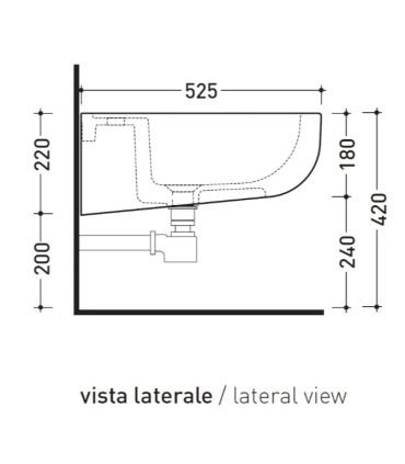 Bidet sospeso Ceramica Flaminia Como CM218