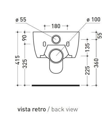 Wc sospeso Ceramica Flaminia serie Mini Link art. 5064