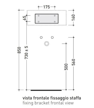 Lavabo suspendeux monotrou Flaminia Twin