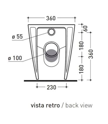 Wc filoparete Flaminia Link LK117G