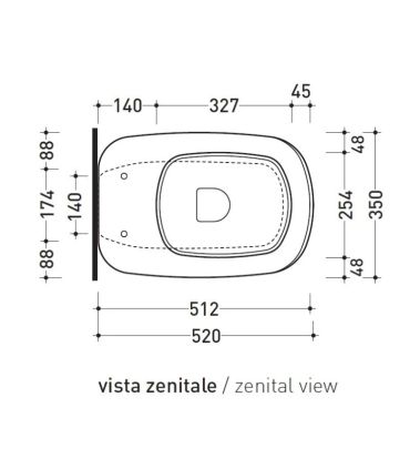 Wc a pavimento con scarico universale Flaminia serie mono MN117