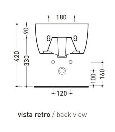 Bidet sospeso Ceramica Flaminia serie mini link art.5065