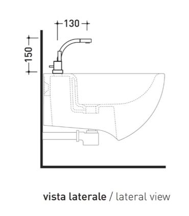 Miscelatore bidet Ceramica Flaminia serie Si art. SI2023