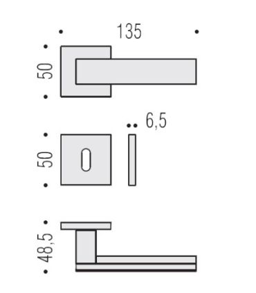 Colombo Design ALBA Handle LC91 R /CROMAT