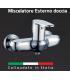 External shower mixer M'amo Brera series