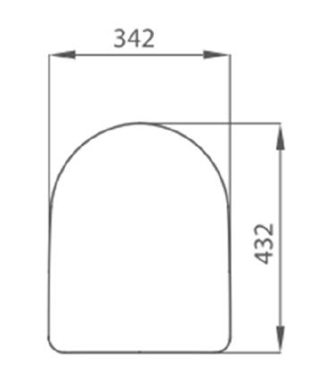 Duroplast seat with adjustable plastic hinges for suspended Fiorile