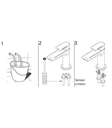 Mitigeur lavabo avec vidage série M'amo San Siro