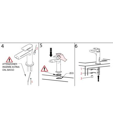 Mitigeur lavabo avec vidage série M'amo San Siro