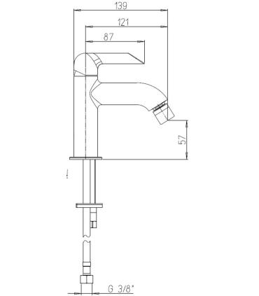 Ducati HD100 Miscelatore bidet senza scarico