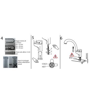 Miscelatore cucina monoforo M'amo serie San Siro