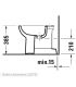 Bidet floor standing,Duravit, collection D-Code 223710