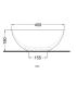 Ceramic Cielo Eco Oval Countertop Basin 62X45